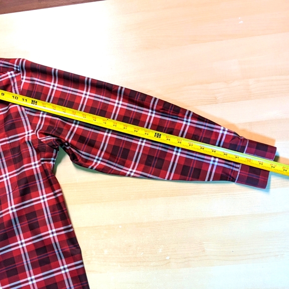 Jos. A. Bank Traveler's Collection Red Plaid Shirt - Picture 4 of 5